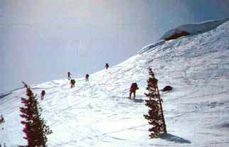Ascending Anderson Ridge (photo Cathy Bianco)